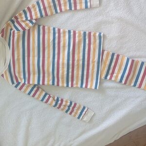 Colorful Striped Kids Pajama Top & Pant Set